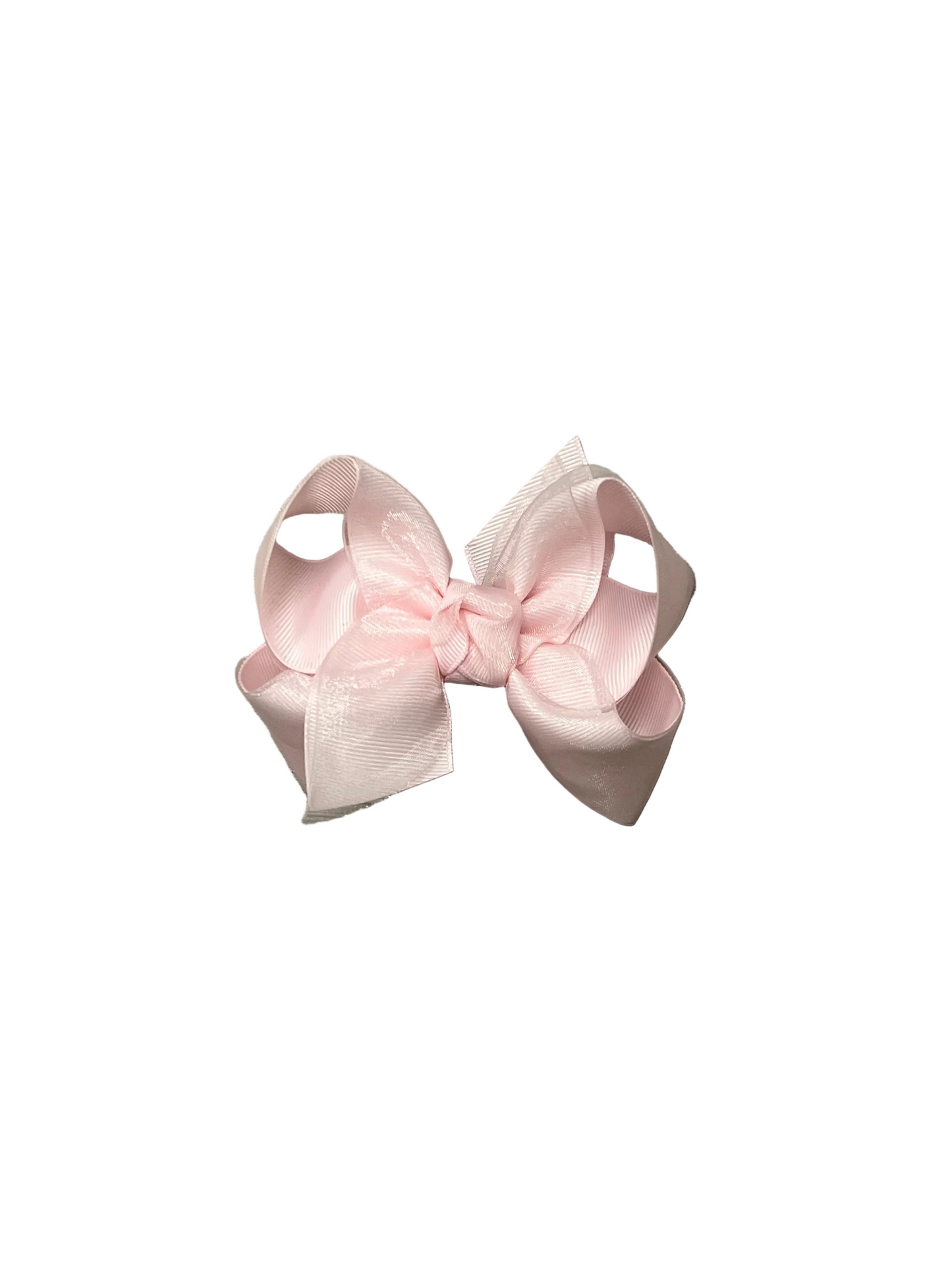 Layered Bow Powder Pink
