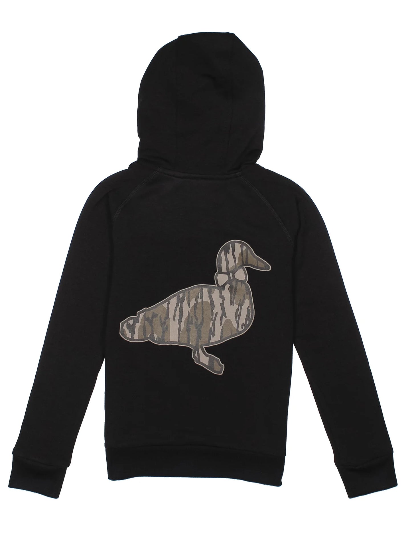 Boys Element Logo Hoodie Mossy Oak Original Bottomland Black