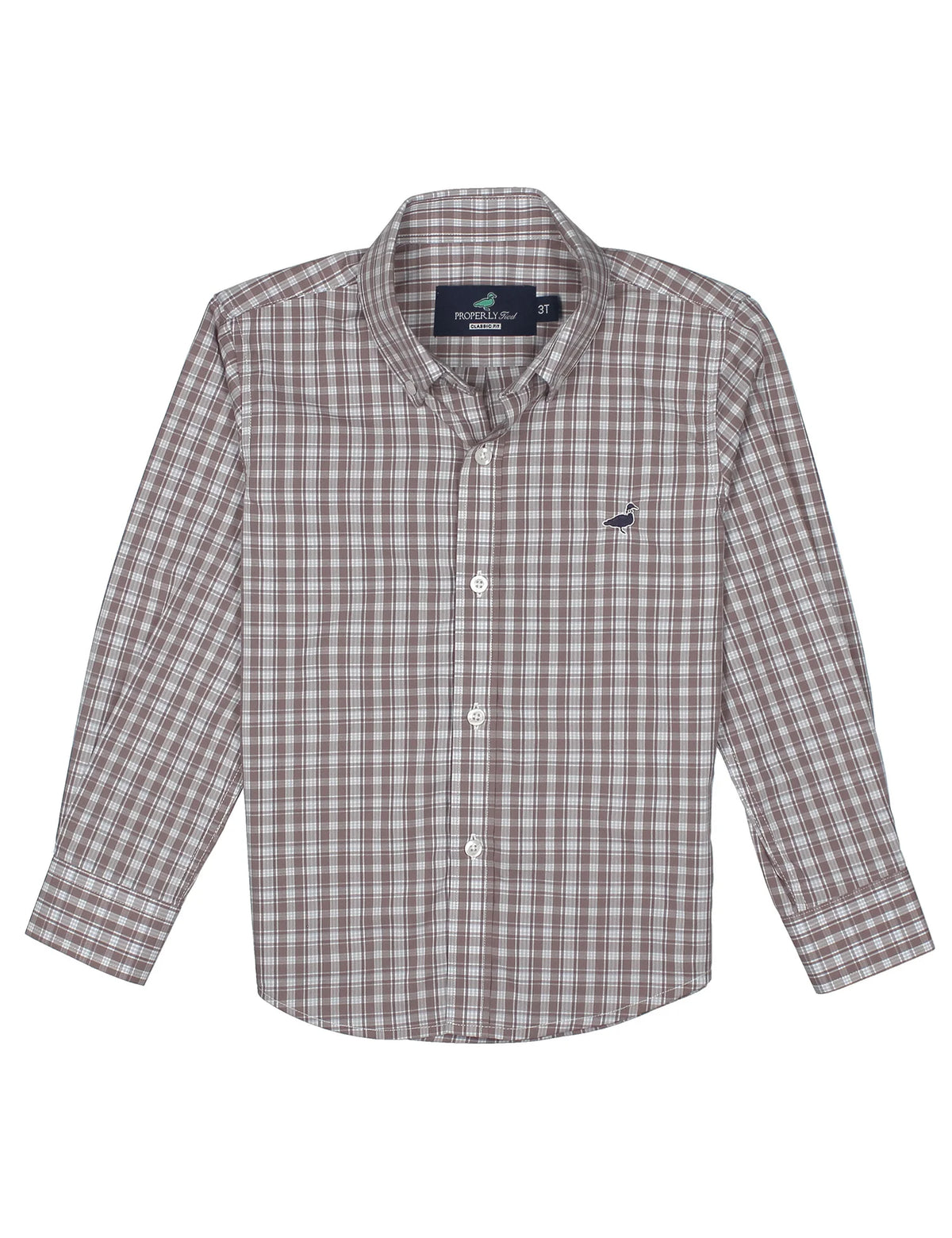 Boys Seasonal Sportshirt Cobblestone