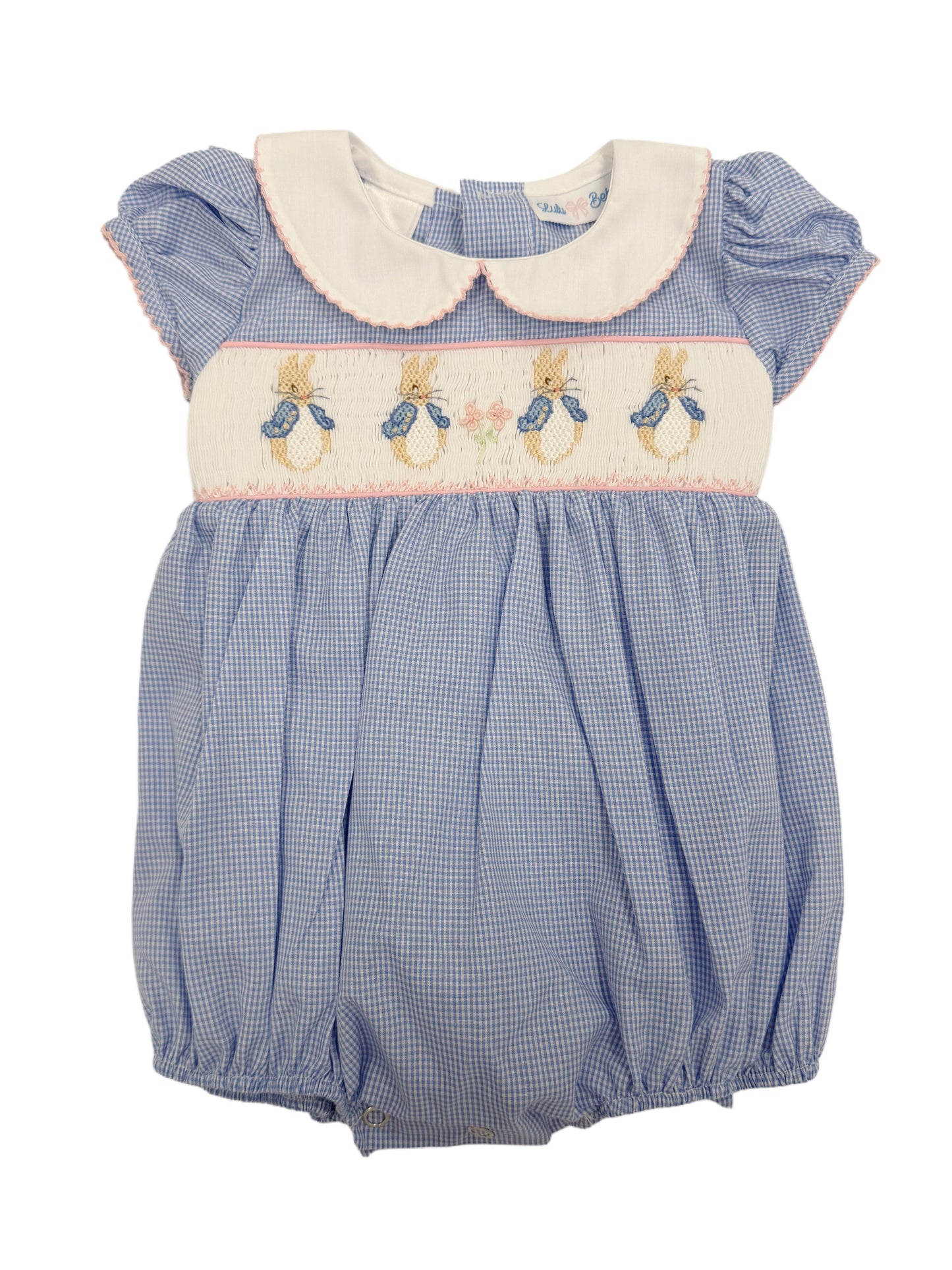 Peter Rabbit Smocked Bubble