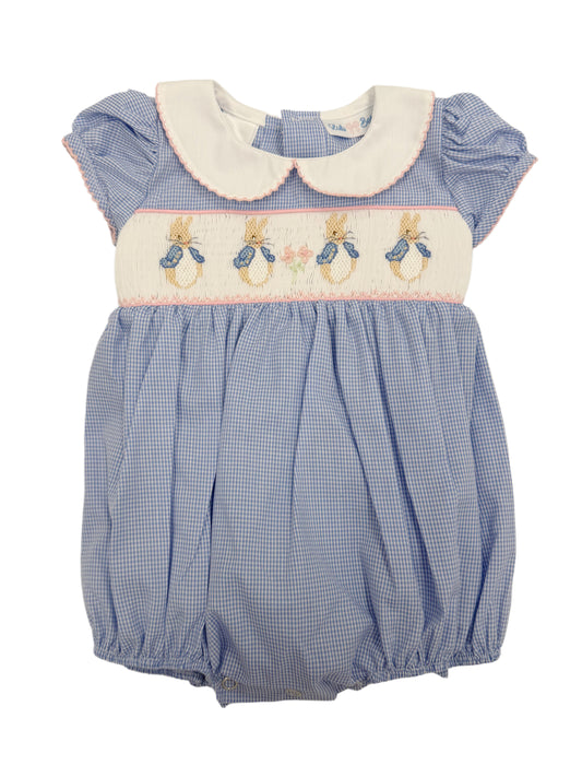 Peter Rabbit Smocked Bubble