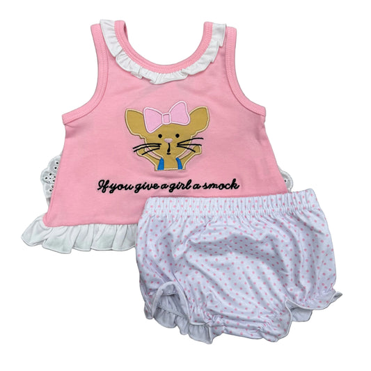“ If You Give a Girl a Smock” Bloomer set