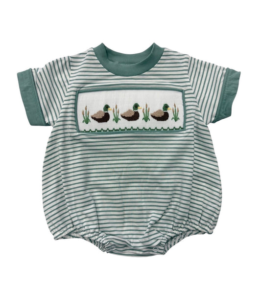 Mallard Duck Smocked Bubble