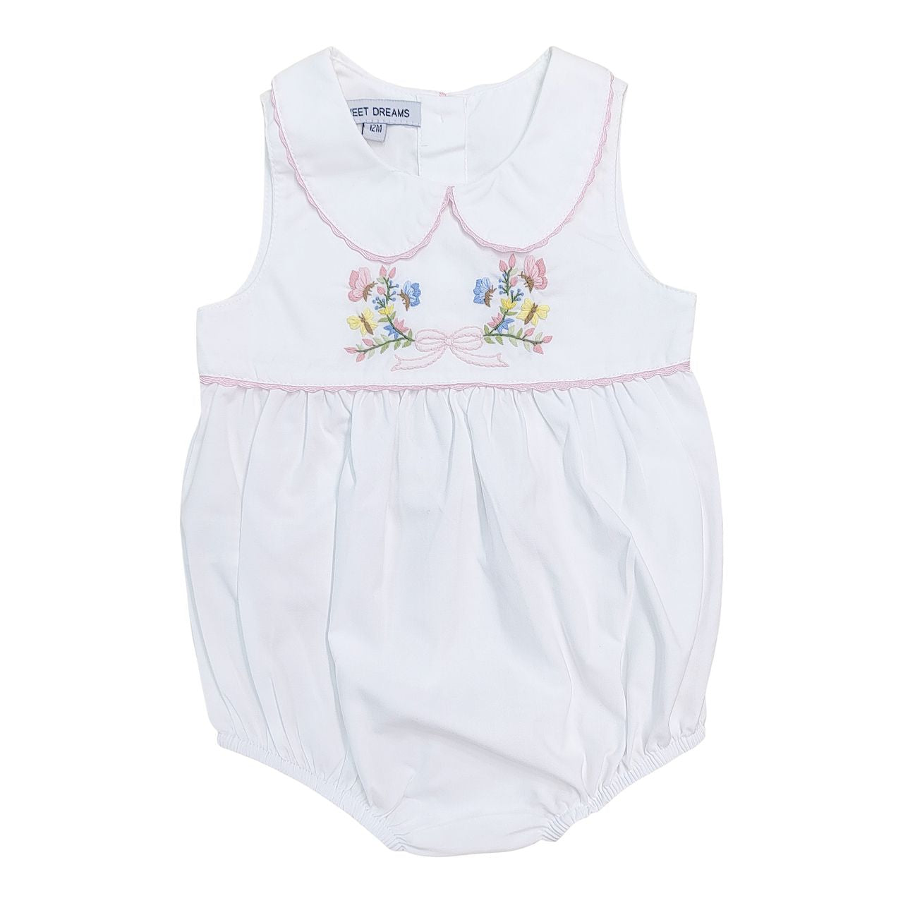 Bow, Flower, Butterflies Embroidered Bubble