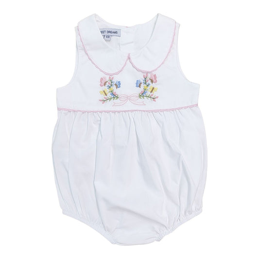 Bow, Flower, Butterflies Embroidered Bubble
