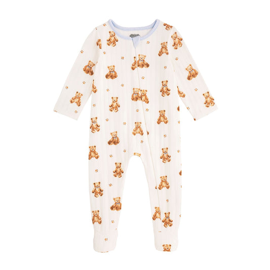 Bear Print Pointelle Sleeper