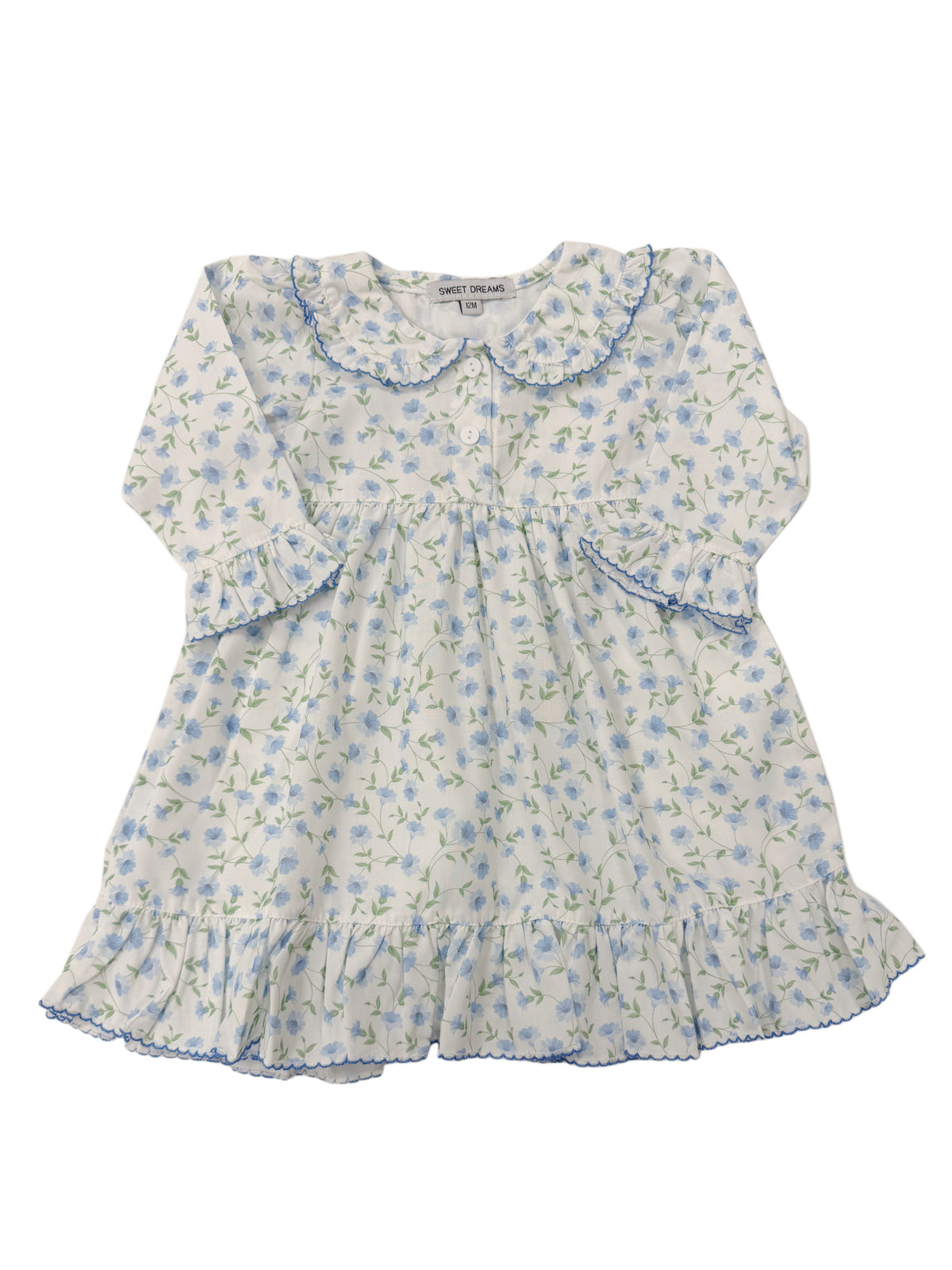 Glory Blue Floral Print Gown