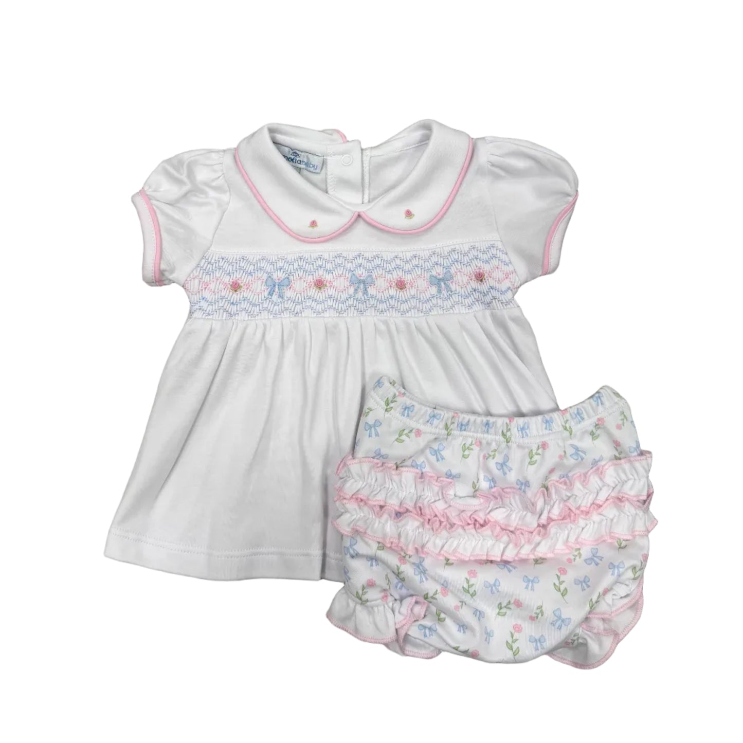 Evelyn's Classics Smocked Diaper Cover Set