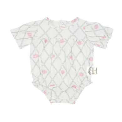 Girls Pink Pumpkin Trellis Bamboo Bubble