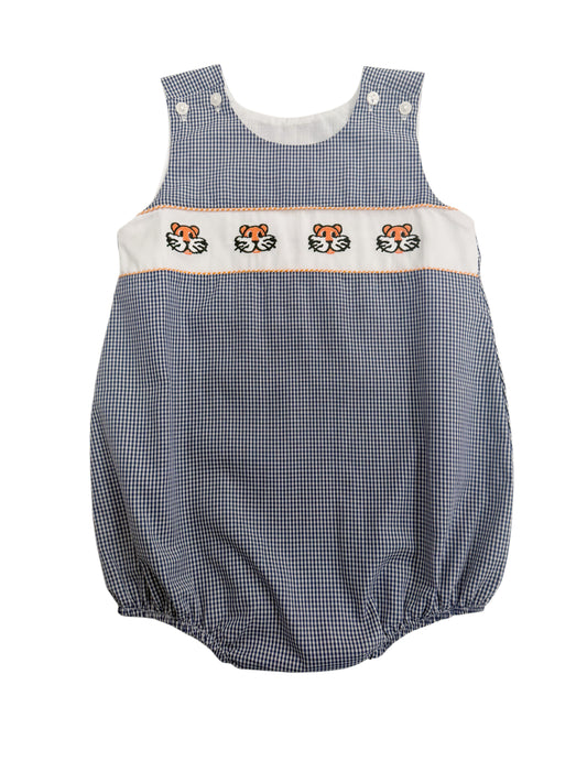 Auburn Tiger Embroidered Boy Bubble