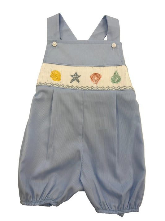 Seashell Smocked Boy Bubble