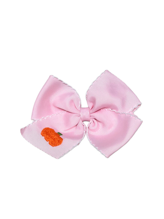 GIRLS SWEET PUMPKINS BOW ON CLIP