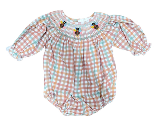 GIRLS GINGHAM TURKEY BUBBLE