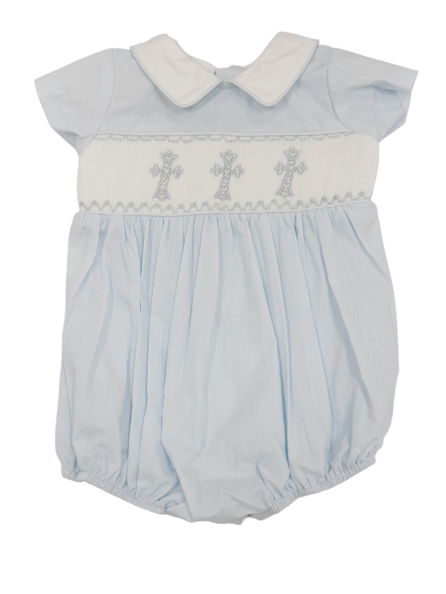 White Smock Cross Bubble - Blue