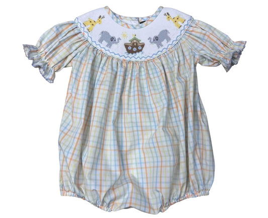 Noah’s Ark Smocked Girls Bubble