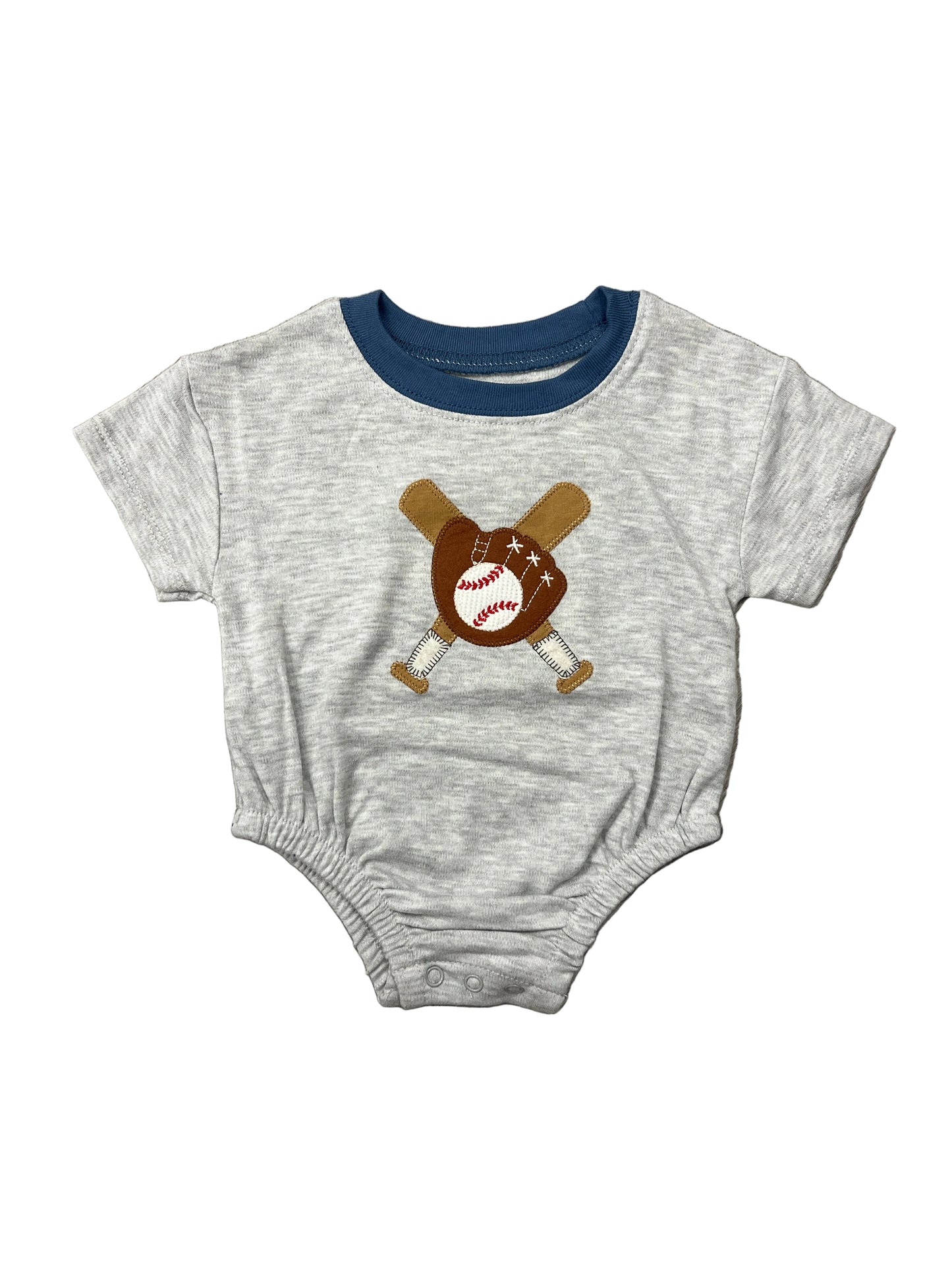 Grey Baseball T-Shirt Bubble