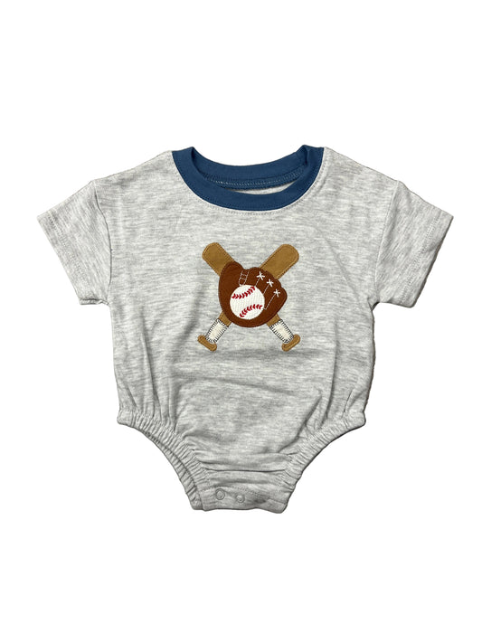Grey Baseball T-Shirt Bubble