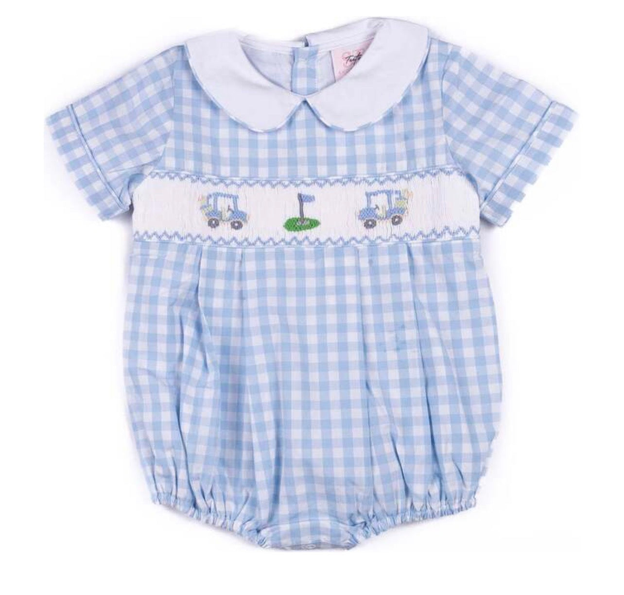 Boys Golf Smocked Bubble