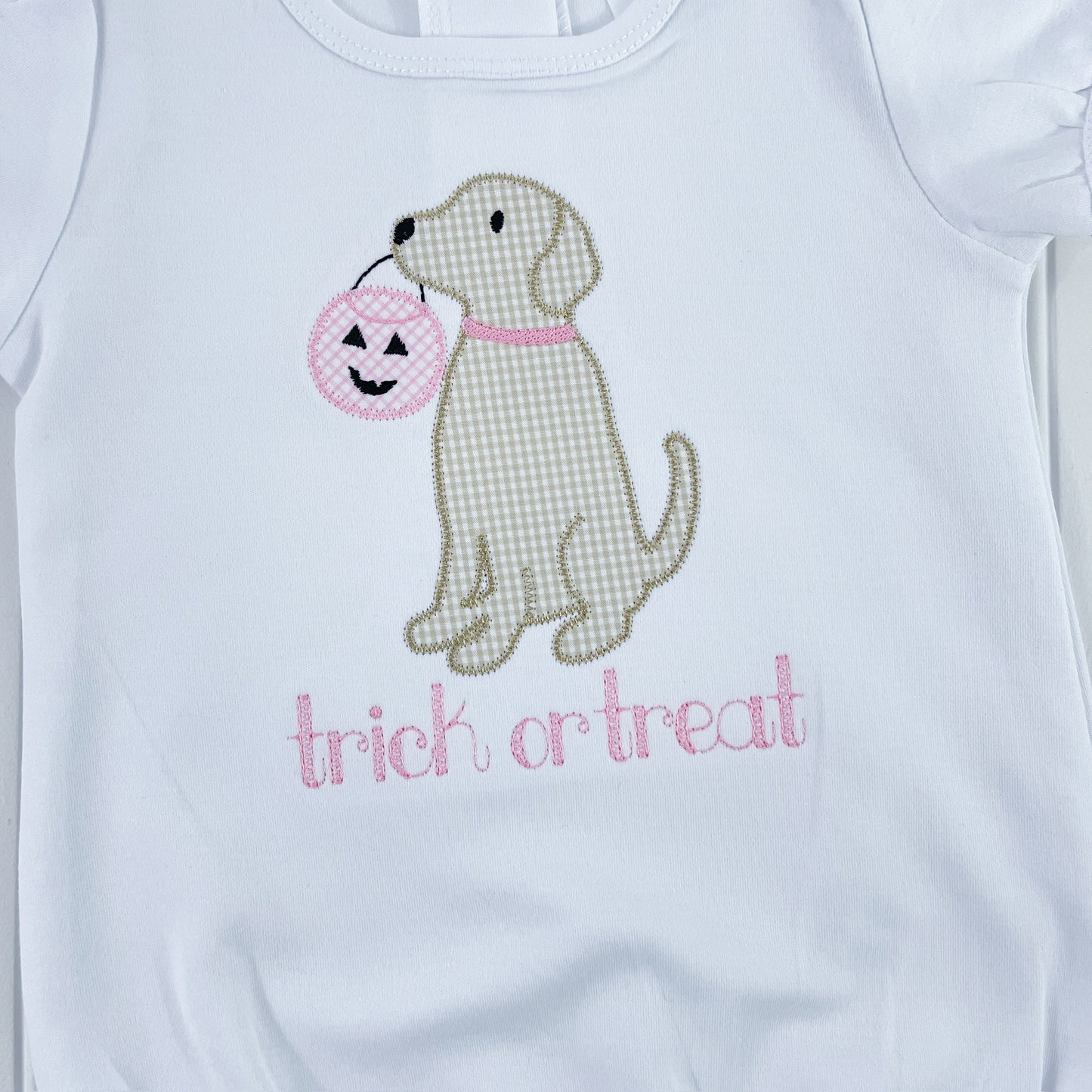 Trick or Treat Puppy Girls Romper