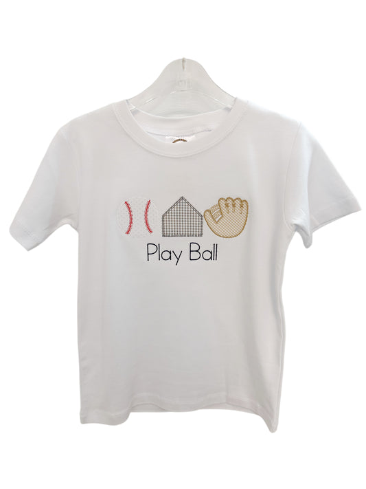 Baseball Trio “Play Ball” Short Sleeve Tee