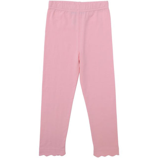 Scalloped Leggings- Light Pink