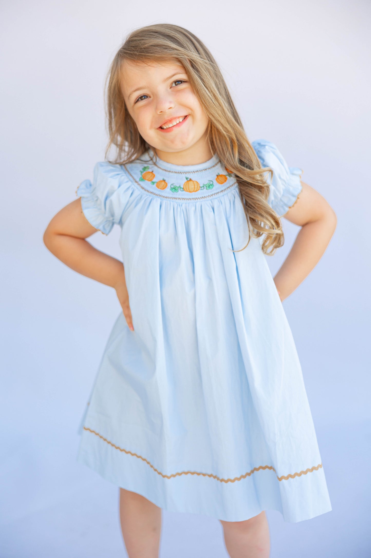 Blue Pumpkin Smocked Dress