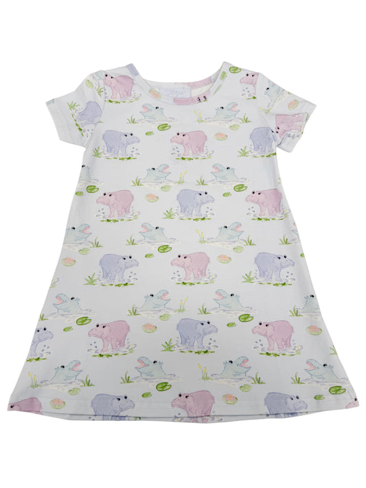 Charlotte Play Dress - Magnolia Marsh Hippos