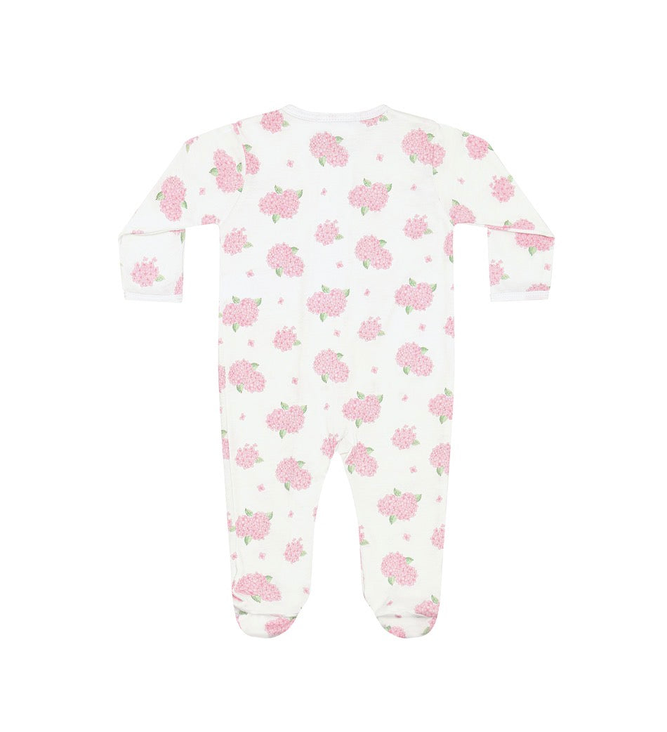 Hydrangeas Zipper Footie
