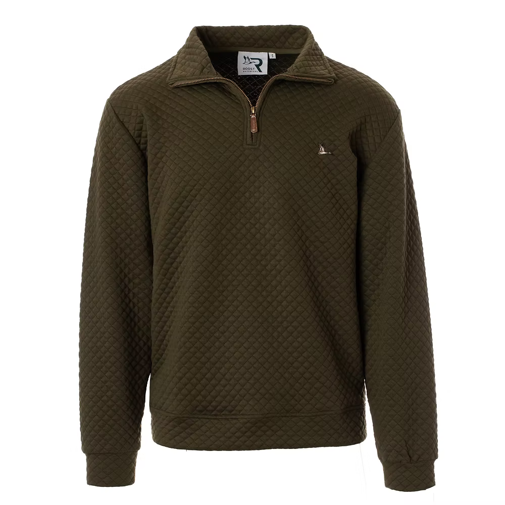 Youth Roost Drake Quarter Zip- Green