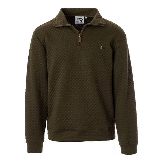 Youth Roost Drake Quarter Zip- Green