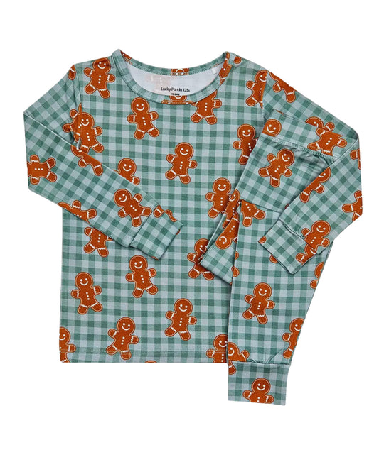 Bamboo Two Piece Set | Gingham Gingerbread