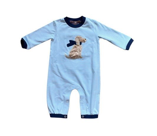 Boys Doggy with Scarf Sleep Romper