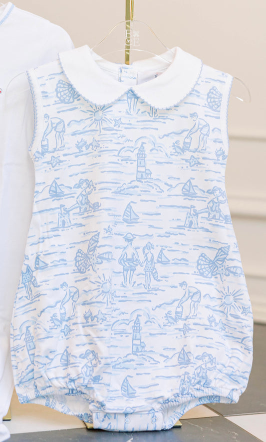 Beach Days Toile Romper