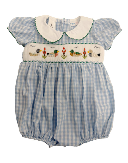Mallard Duck Smocked Waist Bubble