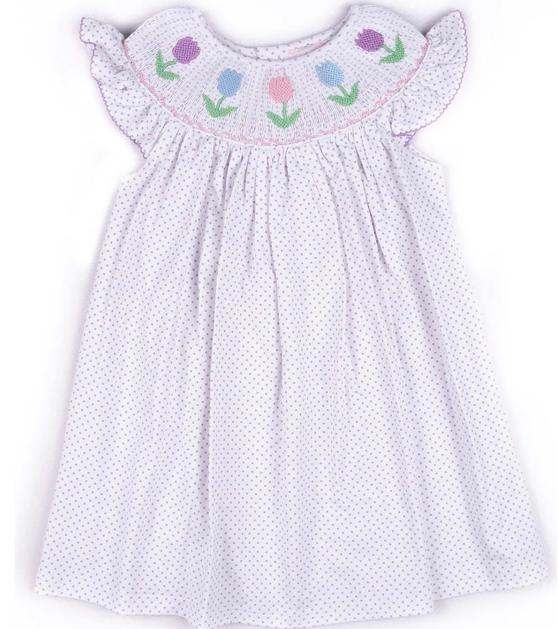 Girls Tulip Smocked Dress