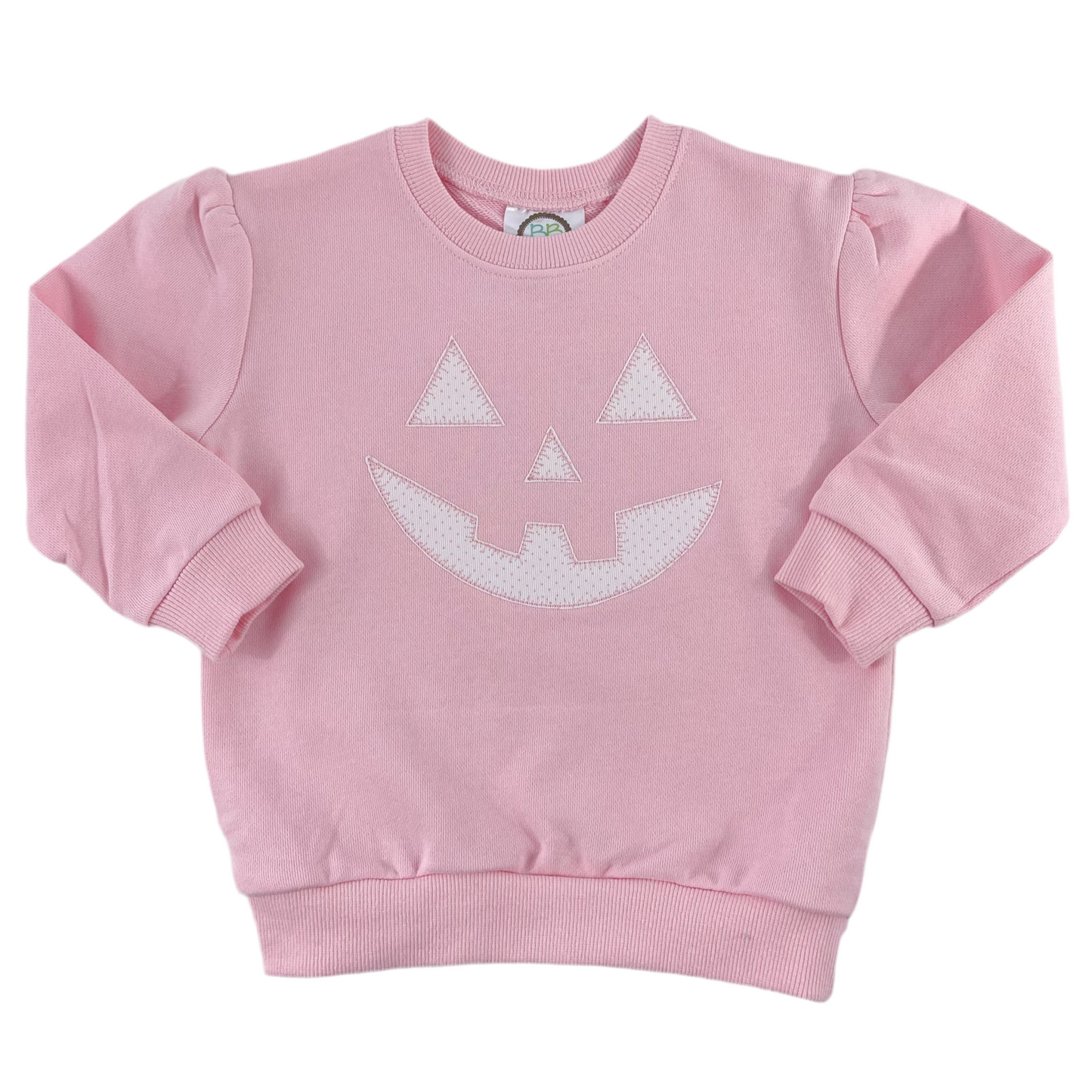 Pumpkin Face - Light Pink Sweatshirt