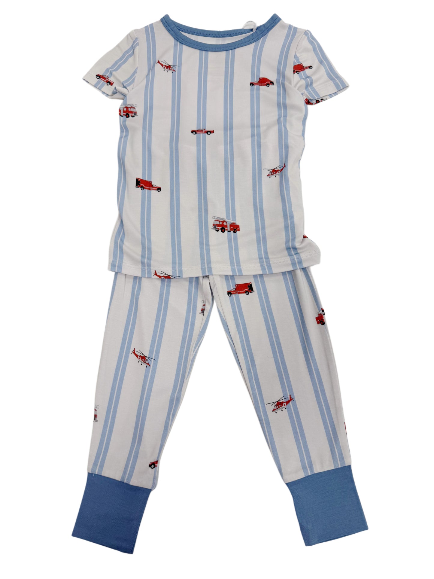 Fire Trucks Two Piece Pajamas