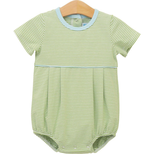 Bentley Bubble- Green Stripe/Light Blue