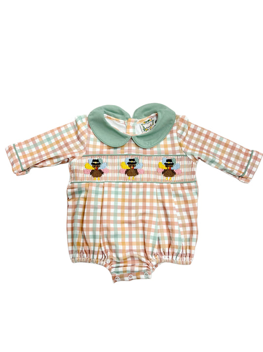 Gingham Turkey Boy Bubble