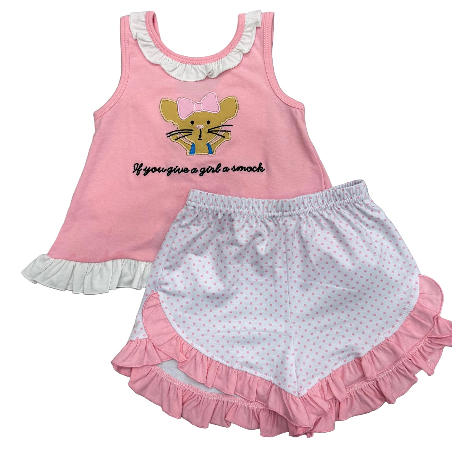 “If You Give a Girl a Smock” Short Set