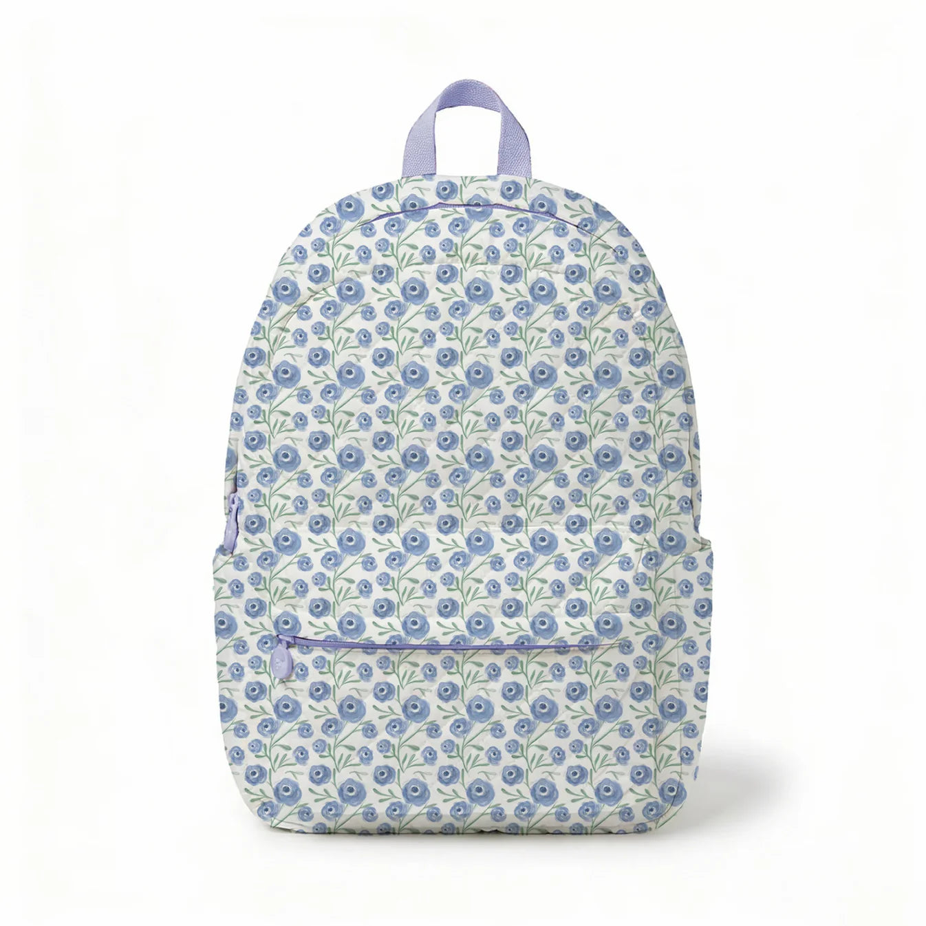 Purple Poppy Quilted Backpack