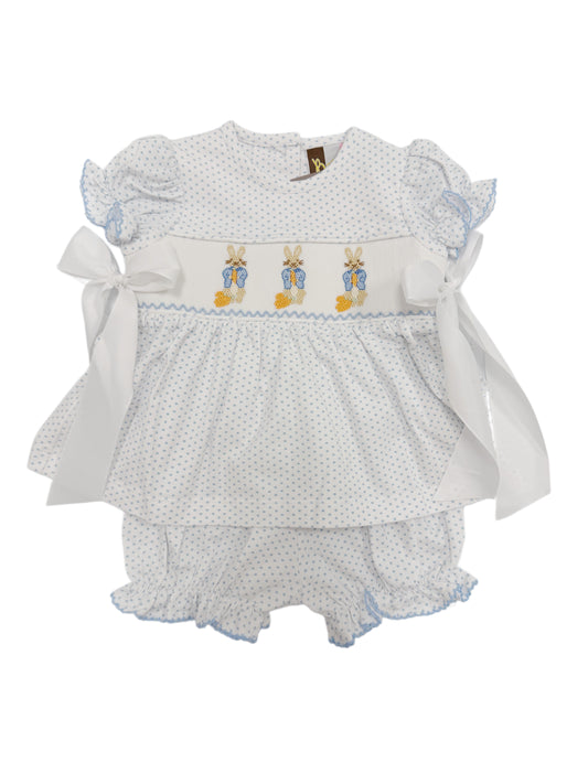 Peter Rabbit Smocked Bloomer Set