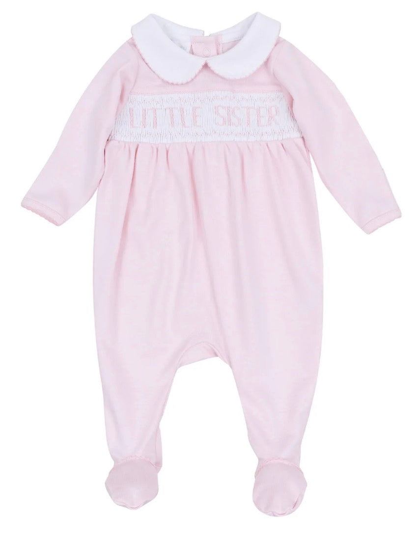 Little Sister Smocked Footie