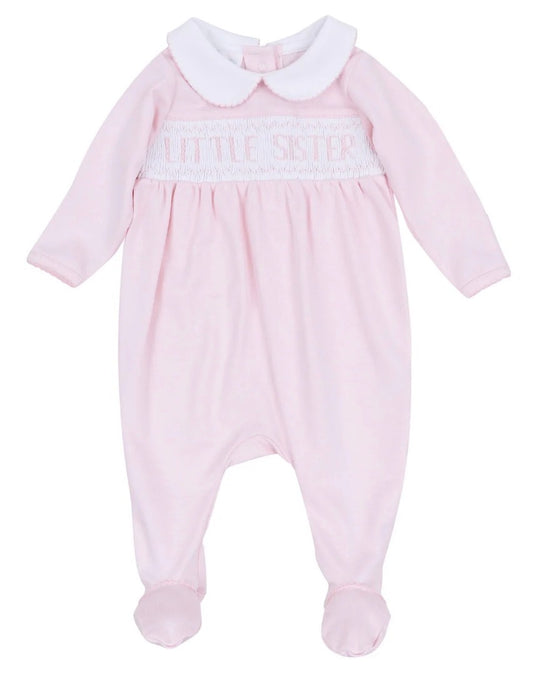 Little Sister Smocked Footie