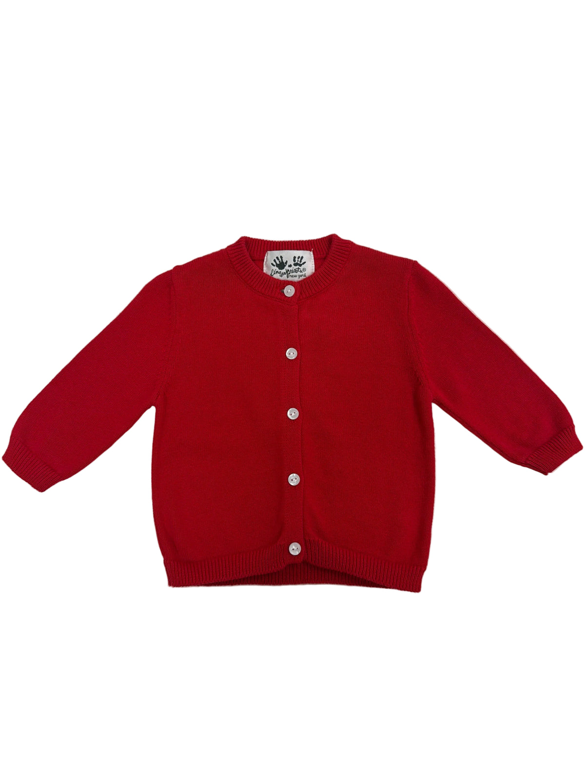 Red Button Cardigan