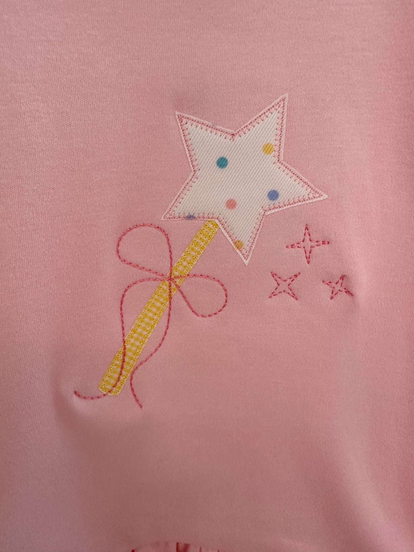 Magical Wand Short Sleeve Light Pink Tee