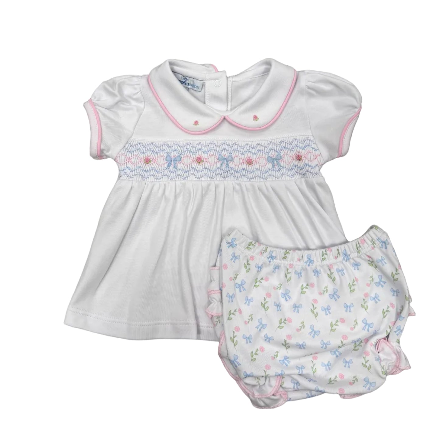 Evelyn's Classics Smocked Diaper Cover Set