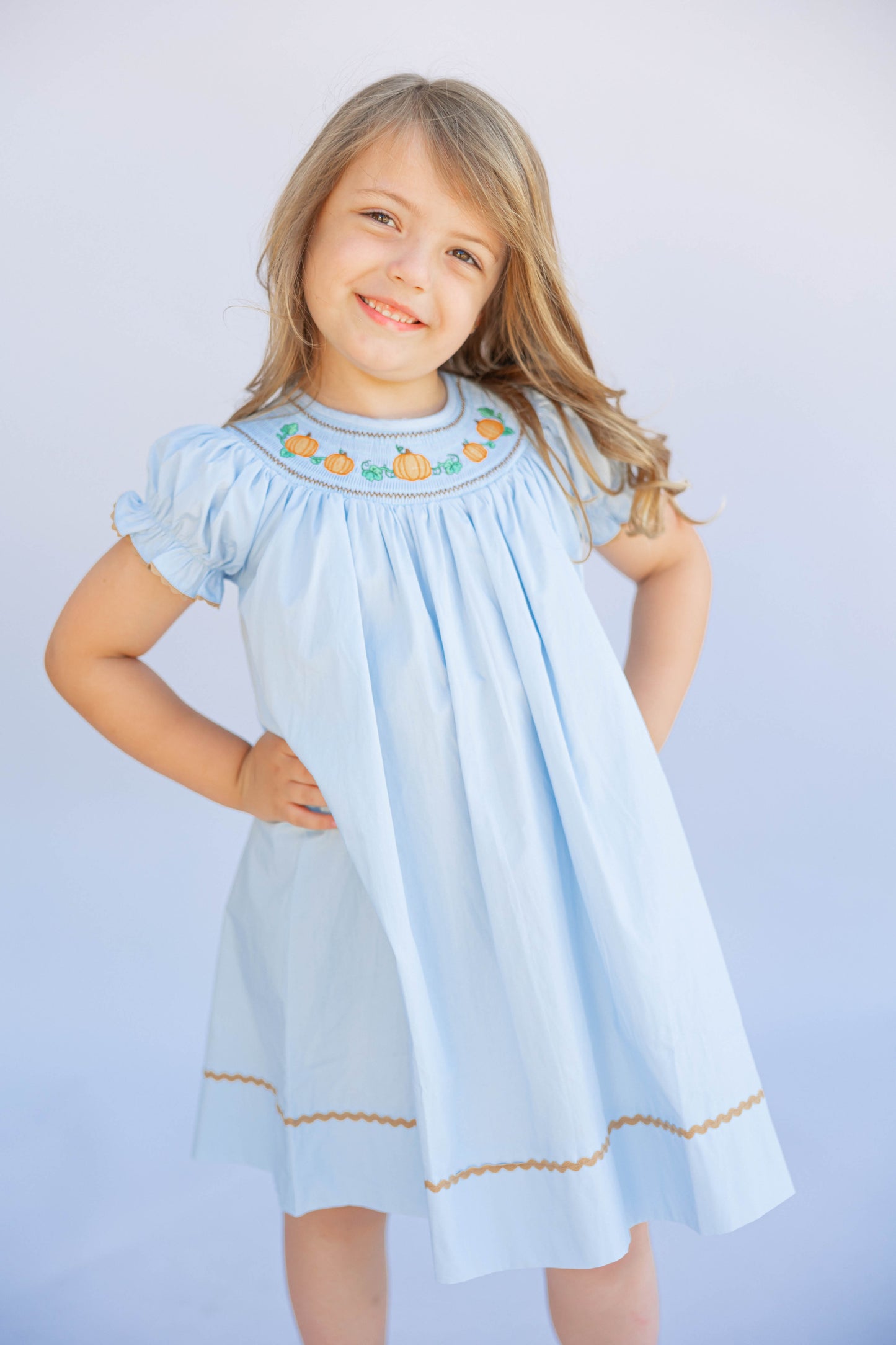 Blue Pumpkin Smocked Dress