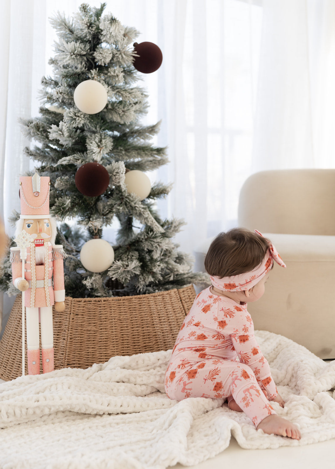 Pink Gingerbread | Bamboo Zipper Pajamas