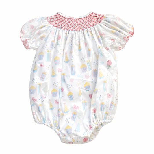 Smocked Birthday Girl Bubble